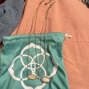 Kendra Scott gold Elisa necklaces